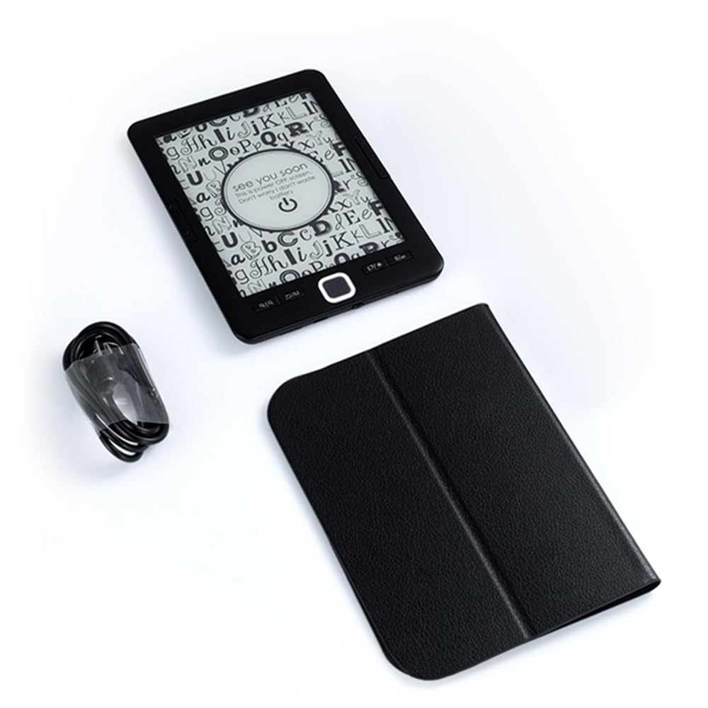 Naroote Tablet Portatile per Lettore di E-book con Display a Grande Schermo Luminoso per Viaggiatori e Pendolari Memoria Nera 8G Batteria da 1500 MAh