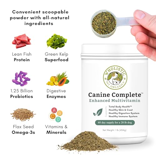 image for Wholistic Pet Organics Canine Complete Multivitamin for Dogs - 1 Lb - 