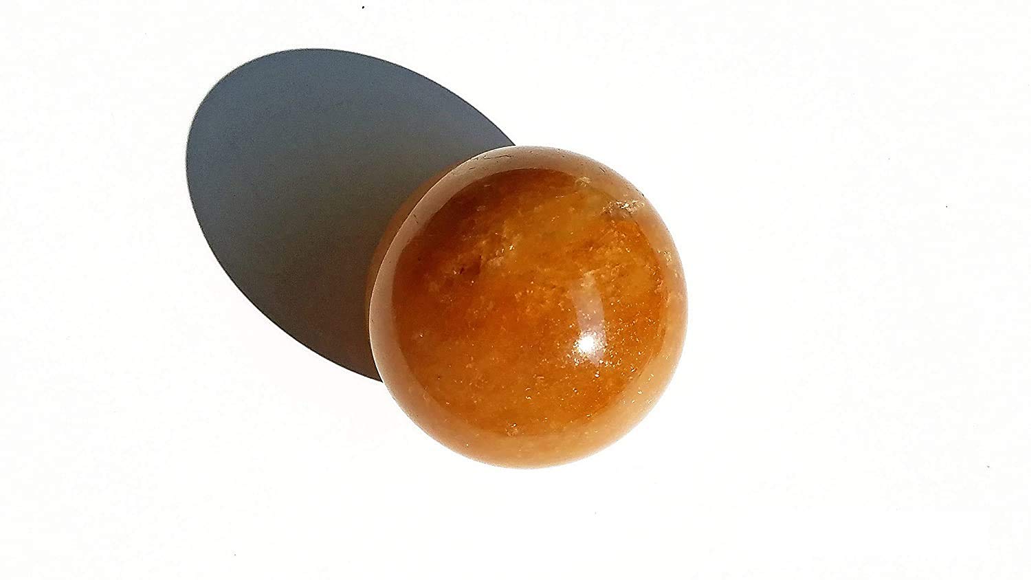 Yellow Jade Sphere - Ball - Large - Golden Yellow - Home Décor - Energy - Chakra Healing