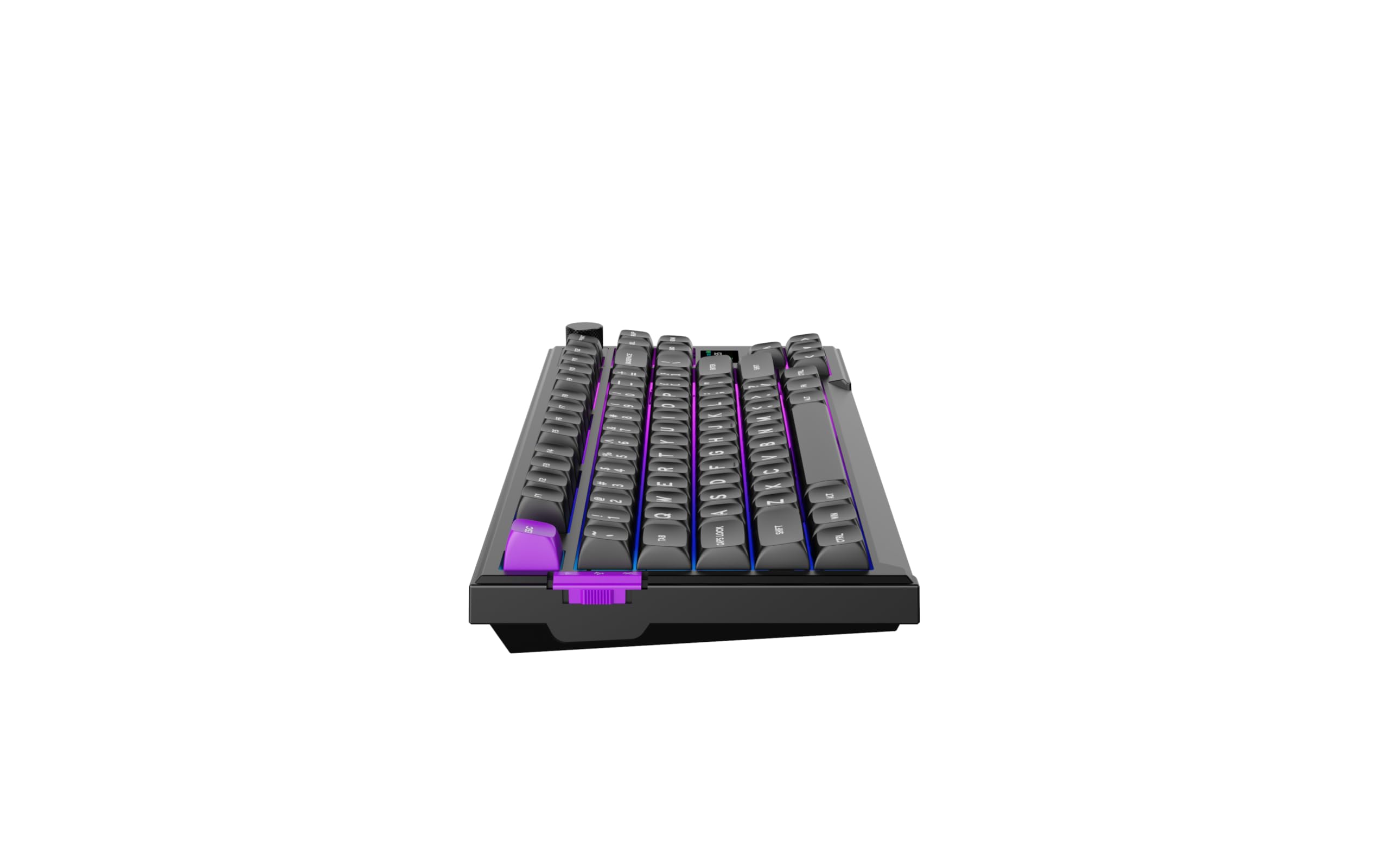 PREYON Klawiatura Mechaniczna Gamingowa TKL Bezprzewodowa i USB Keyboard do Komputera PC RGB bez Części Numerycznej QWERTY 2,4 GHz USB Ciche Klawisze 800h Bateria Przełączniki Red - Silent Claw