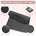 Quccefods Large Heat Resistant Silicone Mat for Hair Tools: Curling Iron, Flat Iron, Hair Straightener - Portable Hair Styling Pad Cover