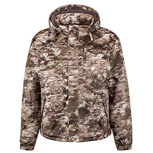 Huntworth Fairbanks Men's Heavy Weight Waterproof Parka Jacket, Tarnen Camo, 2XL