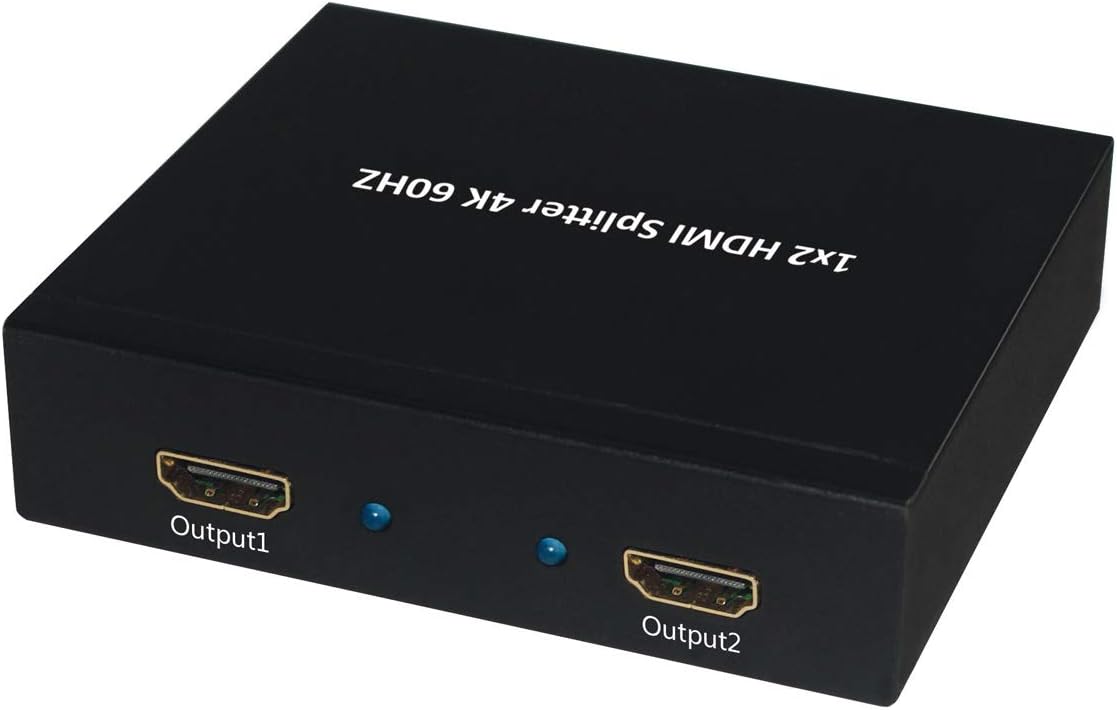 Value HDMI Splitter 2-Way Video in 3D Ultra HD 2160p 4 K2 k • • Full HD 1080P | Black | Resolution