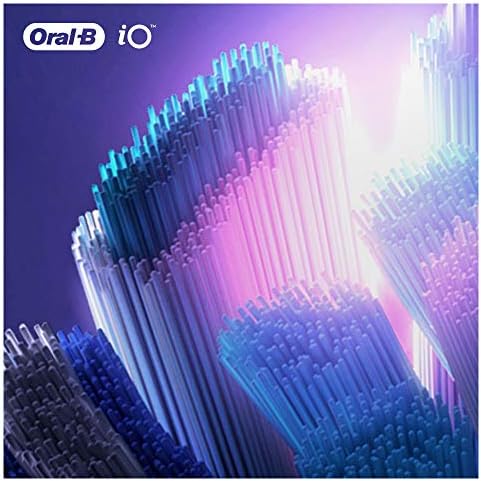 Oral-B iO Ultimate Clean Electric Toothbrush Head, Twisted & Angled Bristles for Deeper Plaque Removal, Pack of 4, White