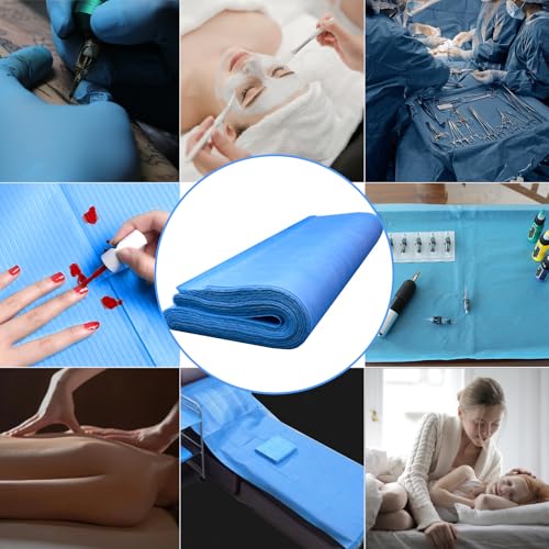 Image of Tattoo Table Covers Clean Pad, Waterproof Tattoo Bib Sheet for Patients - Dentist or Medical Tray Cover and Nail Table Cover Supplies,100pcs15 inch X 19 inch