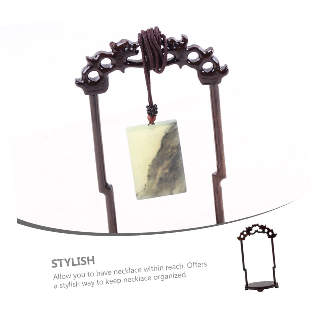 4 pezzi Porta collane Choker Collane per supporto di articoli di giada per esposizione Porta braccialetti Espositore di articoli di giada Espositore da tavolo per gioielli Espositore per braccial