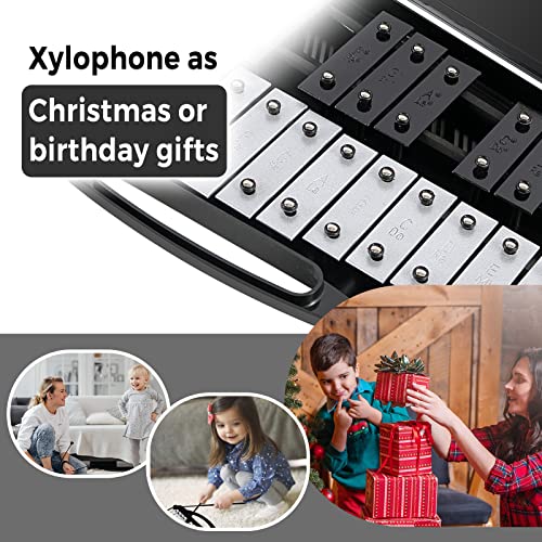 image for EASTROCK Xylophone, 25 Notes Glockenspiel Xylophone for Kids, Professi