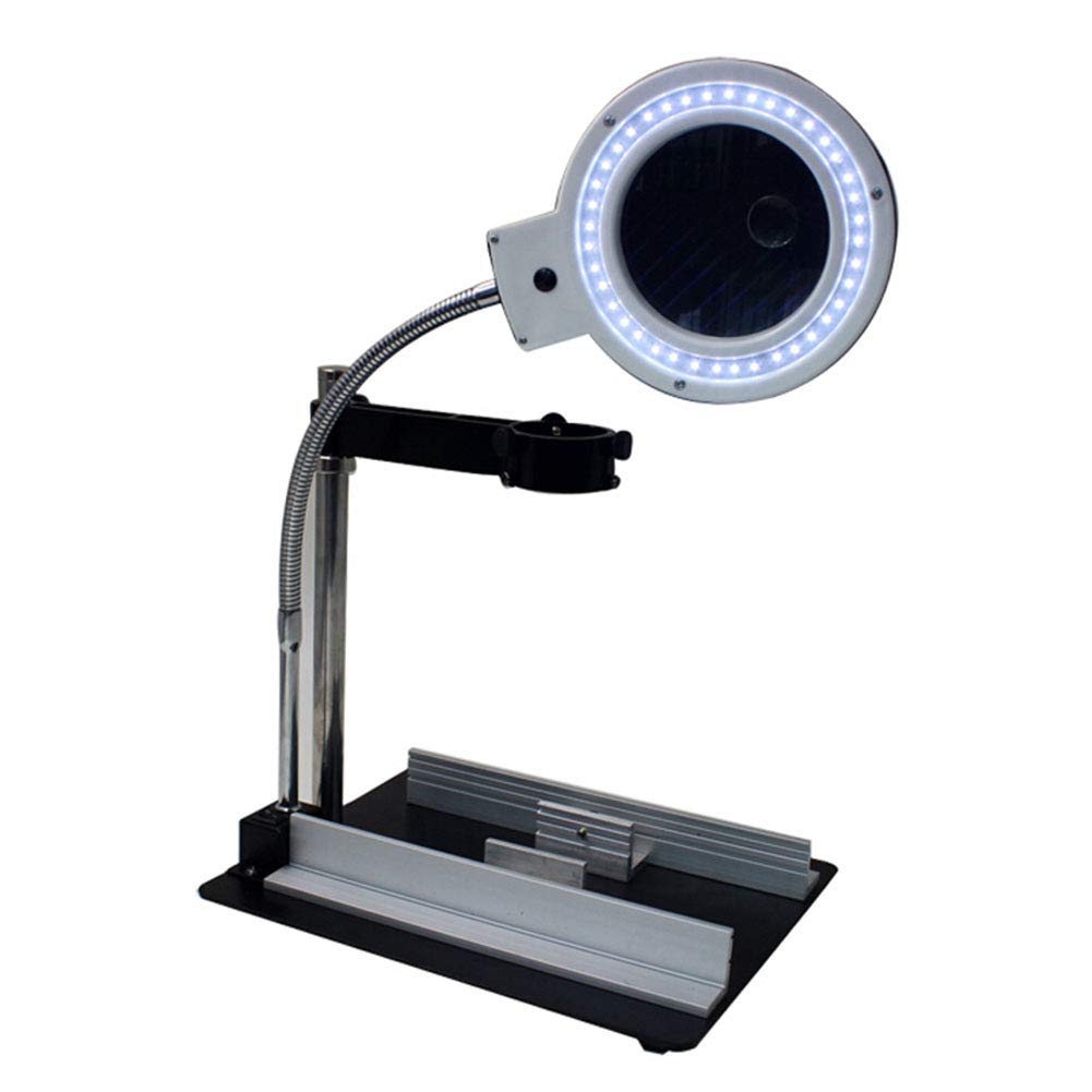 Lupa, przenośna, ręczna, uchwytowa, biurkowa, mini lupa 30X, w całości wykonana z metalu, składana, mini lupa jubilerska, lupa soczewkowa z diodą LED L,