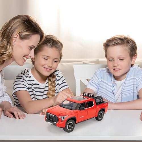 WAKAKAC 1:24 Camioneta Pickup Off-Road Tundra Roja miniatura 6