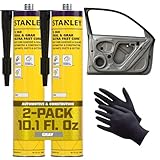 STANLEY S360 Seam Sealer Automotive (2X10.1 oz.) – Gray, Paintable, Ultra Fast...