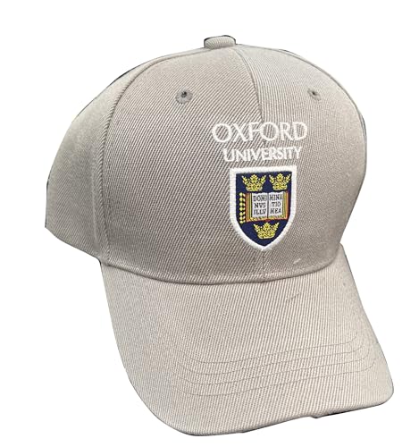 Casquette Oxford University grise, couvre-chef décontracté à écusson