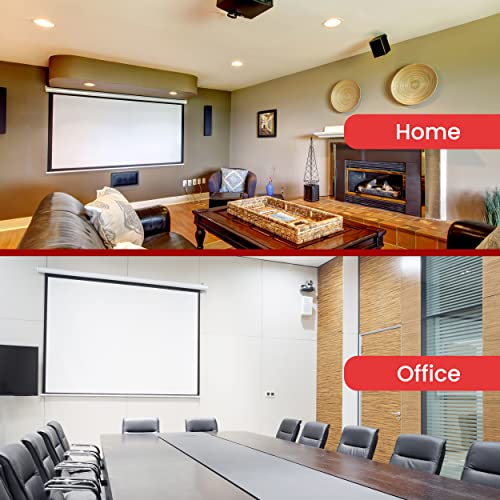 Pyle Prjsm7206 Universal 72-Inch Roll-Down Pull-Down Manual Projection Screen (42.5" X 56.6") Matte White #TOP6