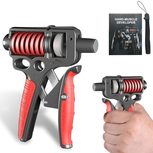 Nizirioo 1 x handtrainer onderarmtrainer instelbare weerstand 5-165 kg met stoffen riem en antislip handgreep voor vingerrestauratie