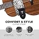 Perri’s Leathers Ltd. - Gitarrengurt - Schlangenleder-Imitat - weiß - Einstellbar - Für Akustik-/Bass-/Elektrogitarren - Hergestellt in Kanada (VGS-7552)