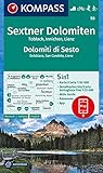 toblach langlauf  KOMPASS Wanderkarte Sextner Dolomiten, Dolomit di Sesto, Toblach, Dobbiaco, Innichen, San Candido, Lienz: 5in1 Wanderkarte 1:50000 mit Panorama, Aktiv ... Langlaufen. (KOMPASS-Wanderkarten, Band 58)