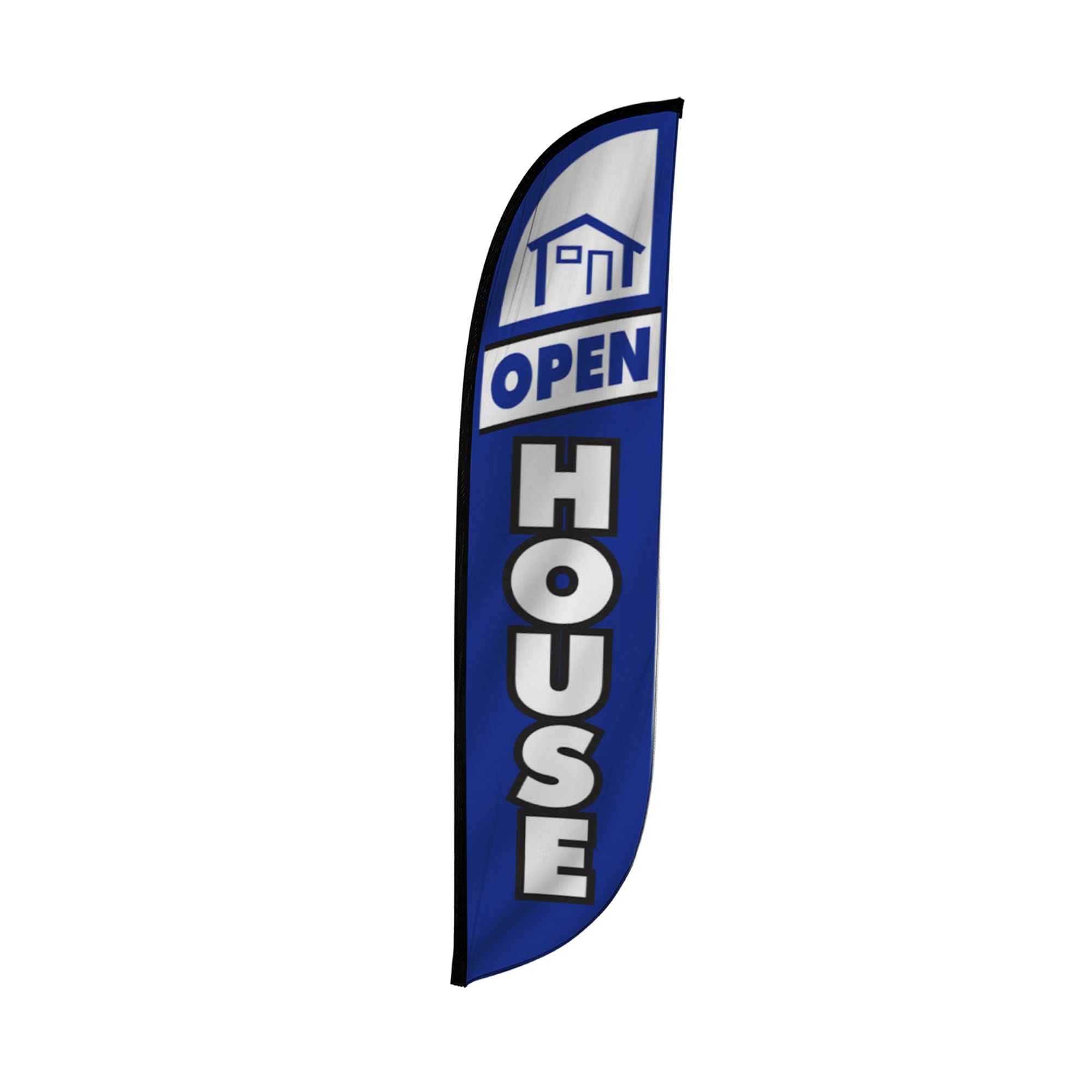 Photo 1 of LookOurWay Real Estate Themed Feather Flag, 12-Feet (Hardware Not Included) Blue