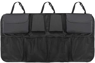 JZK Organizer Bagagliaio Auto portaoggetti con 8 Tasche, Borsa per Bagagliaio Organizzazione Porta Oggetti per Macchina SUV MPV