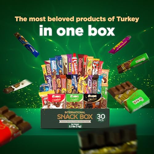 Eastanbul International Snack Box, 30 Full-Size Chocolate Assortment Bars, Turkish Exotic Snacks, Assorted Candy Variety Pack Of Foreign Snacks Exotic Candy Box Of Assorted Chocolate thumb #2
