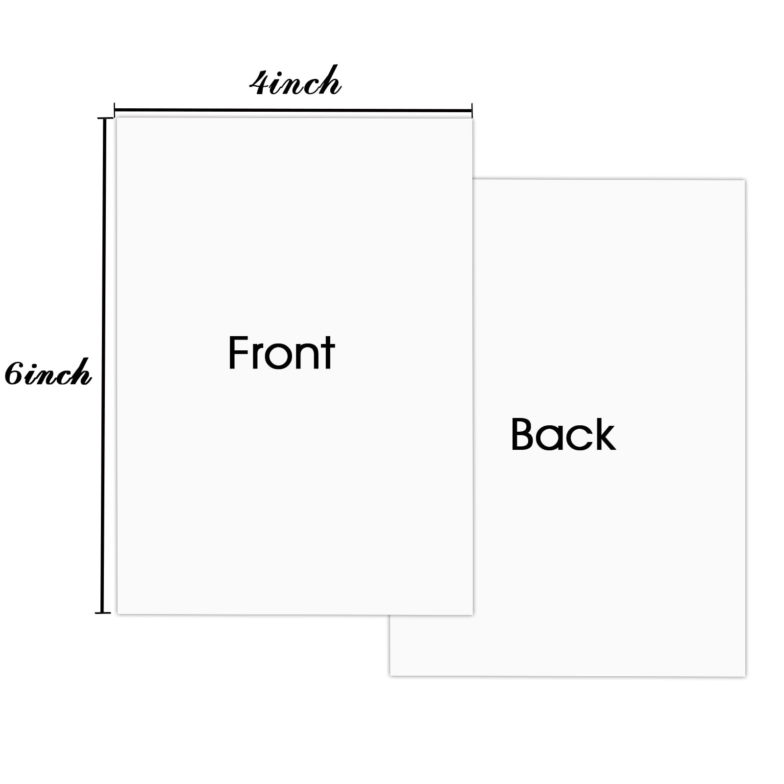 MOKTREGD Blank Cards, 4 x 6-inch, 100 Pcs, Thick Paper, Ideal for Postcards Photo Paper Invitations, Greetings, Notes - Image 2