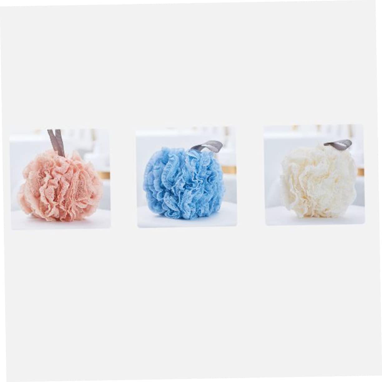 Szlifierka do ciała Travel Loofah Loofah Dish Gąbka Bubble Sponge Pufa Prysznicowa Loofah Brush Poduszka Rękawiczki Piłka do kąpieli Piłka do kąpieli Błękitna wytworna dziewczyna Kąpiel Loofah Prysz