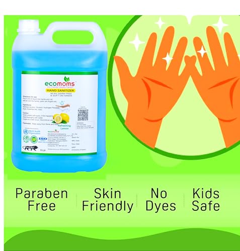 Image of hand sanitizer liquid,70% Alcohol-Based Kills 99.9% of Germs Skin safe (10 Liters)