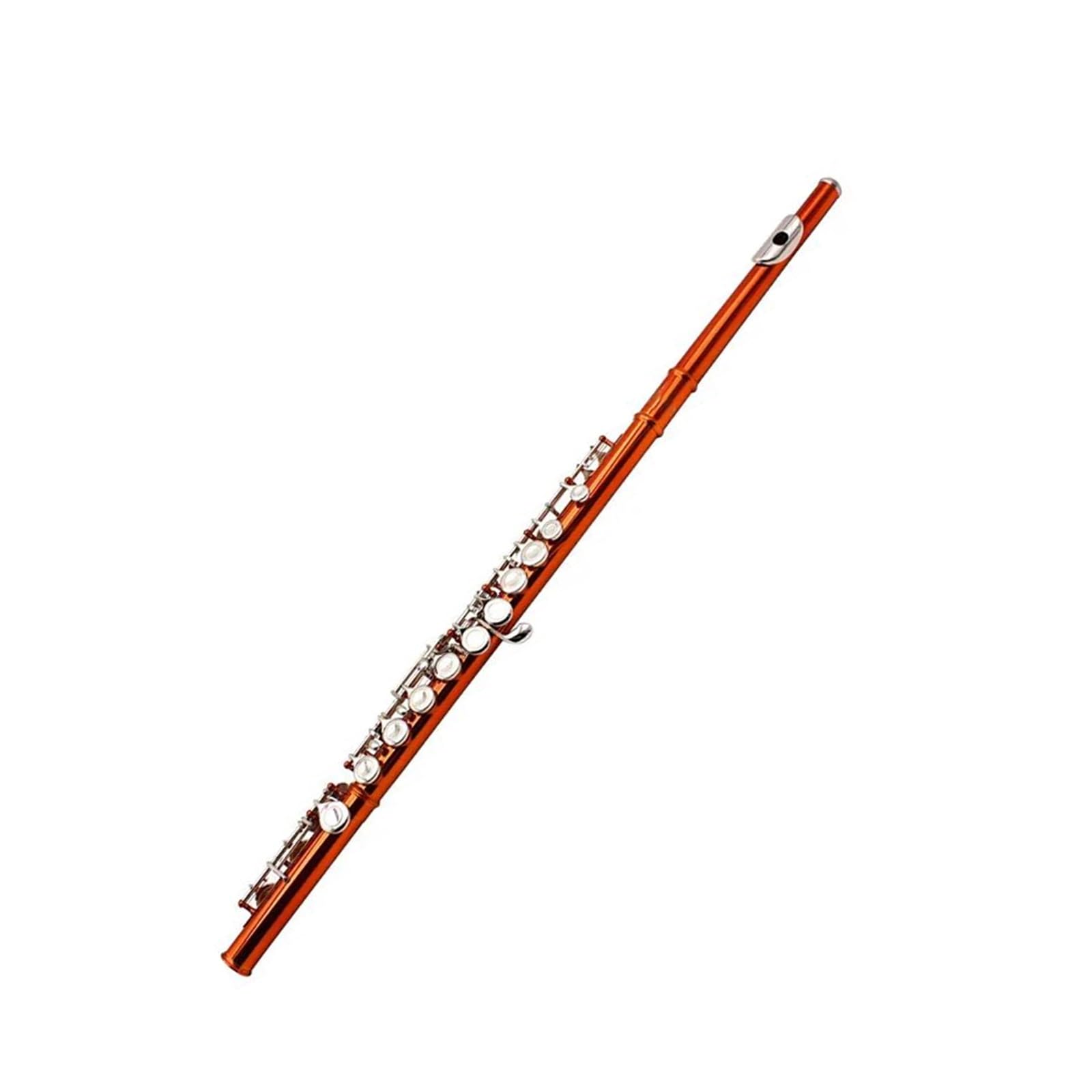 Flauto Flauto traverso professionale placcato in Do arancione da concerto
