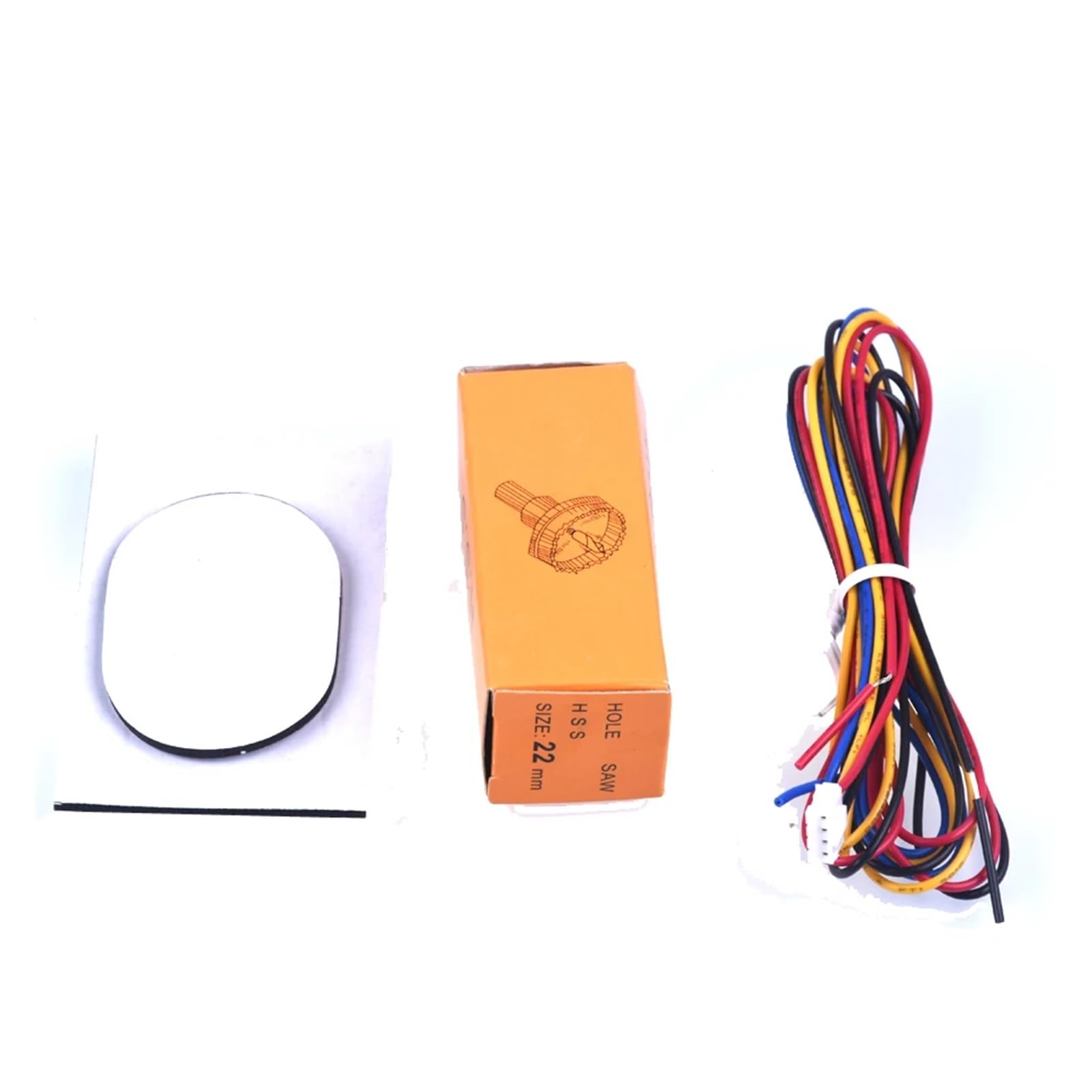 Zestaw czujników parkowania samochodu 8 22mm wyświetlacz LED z podświetleniem cofania Radar zapasowy Monitor System detektorów 12V 7 kolorów (szary)(Red)