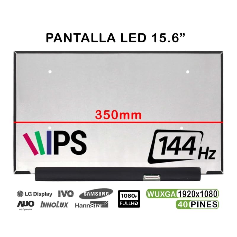 PORTATIL MOVIL - Pantalla LED Mate DE 15.6" Compatible con HP OMEN 15-DC Series IPS 144HZ LP156WFG(SP)(F2)