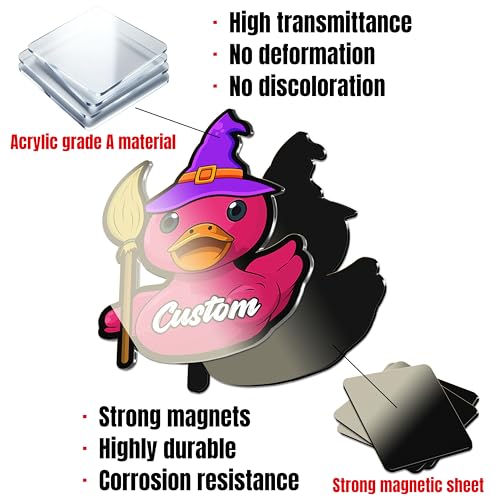 Custom Duck Cruise Door Magnets - Fun and Colorful Ducky Decorations for Cars, Fridges, and Birthdays - Image 6