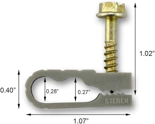Miniatura 44 de STEREN Clips coaxiales para cables - Soporte para cables - Clips de alambre - Clips laterales para colgar - Soporte de cable para escritorio
