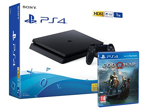 PS4 Slim 1Tb Negra Playstation 4 Consola + God Of War