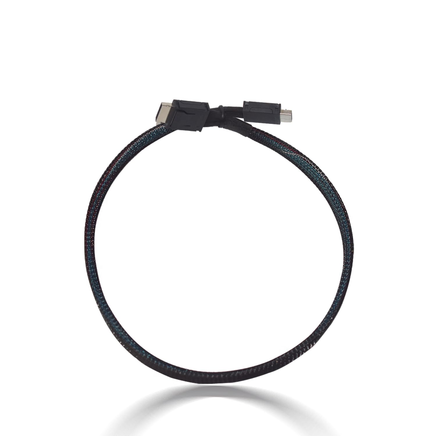 Oculink Cable PCIe 4.0 SFF-8611 4i Cable macho alargador para eGPU Mini PC SSD consolas de juegos portátiles (200 cm)