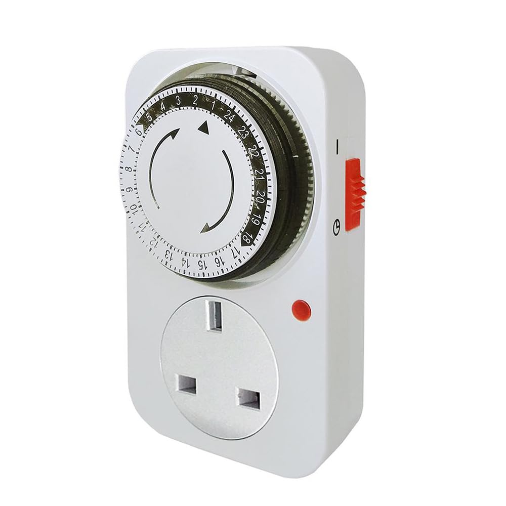 MODI Long Time Electronic Large Screen Abs Universal 1second/7days Timer UK-Plug -in Programmable Switch Socket