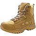 Produktbild Ansbowey Stiefel Herren Wanderschuhe Damen Army Combat Boots mit YKK-Zipper Verschleißfest rutschfeste Outdoor Trekkingschuhe Militär & Einsatzstiefel Braun 41EU