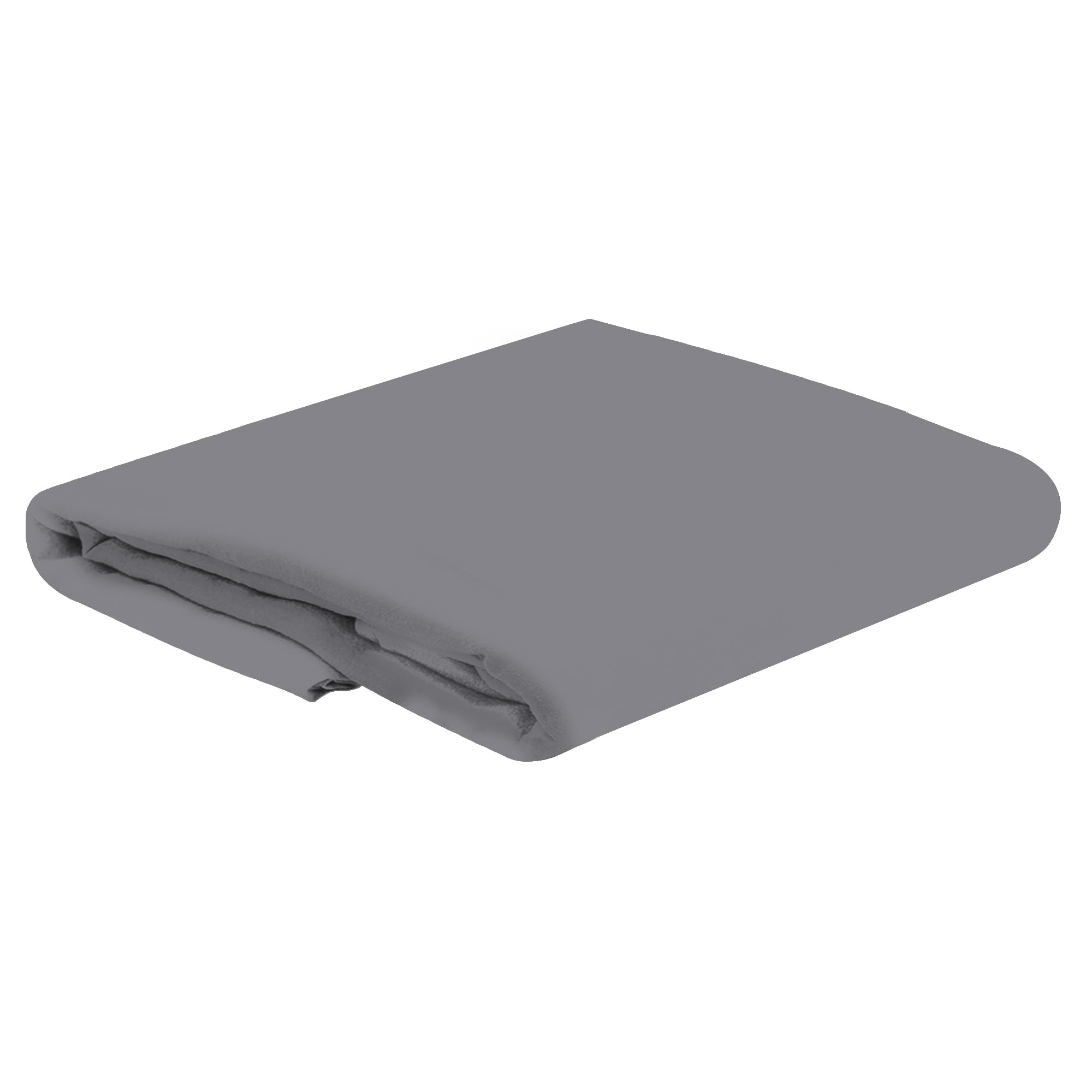 HOME ACE Grey Easy Iron Percale Single Bed Flat Sheet Polycotton Single Bed Sheet, Single Beds Cotton Flat Sheet, 100% Poly Cotton Top Sheets Single Bedding