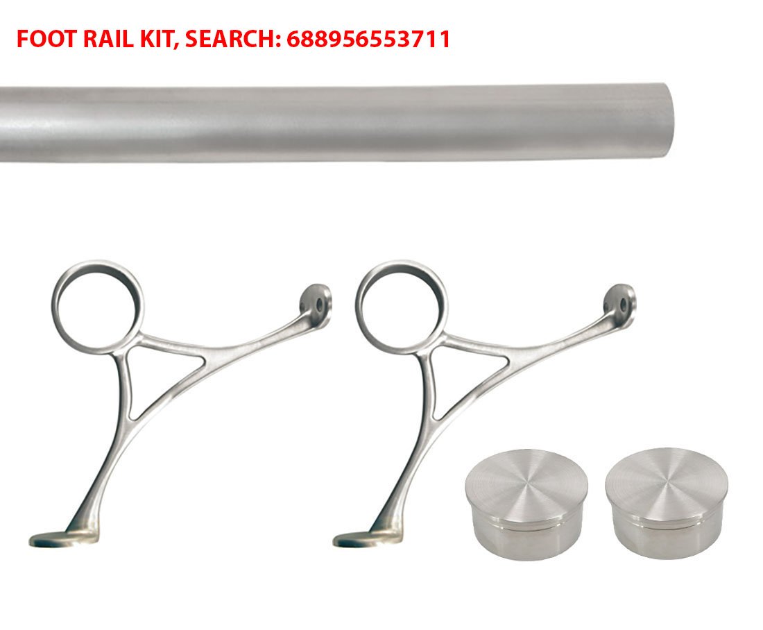 Top Hardware Stainless Steel 316 Grade Bar & Floor Mount Combination