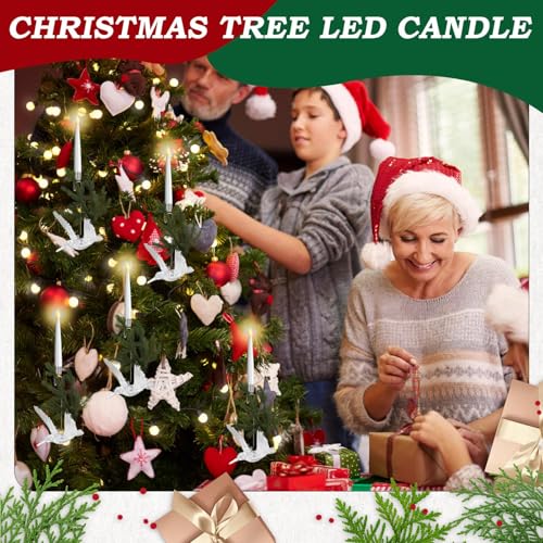 Velas de árbol de Navidad con control remoto y temporizador inteligente 2