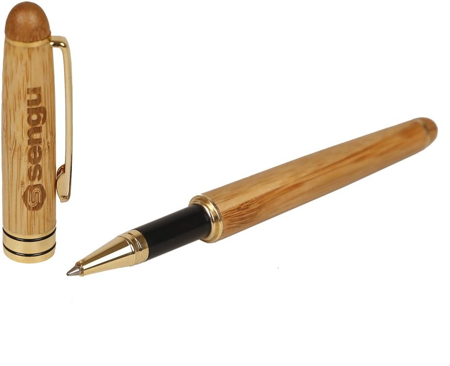Handcrafted Bamboo Liquid Ink Rollerball Pen, Bamboo Sign Pen, Executive Business Gift Pen