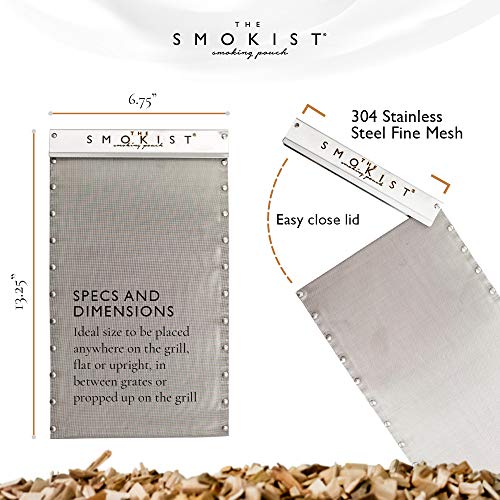 The Smokist Smoking Pouch para Parrilla de Acero Inoxidable miniatura 4