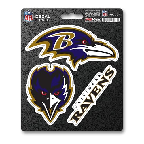 Team ProMark NFL Baltimore Ravens décalcomanies équipe, 3 unités, bleu