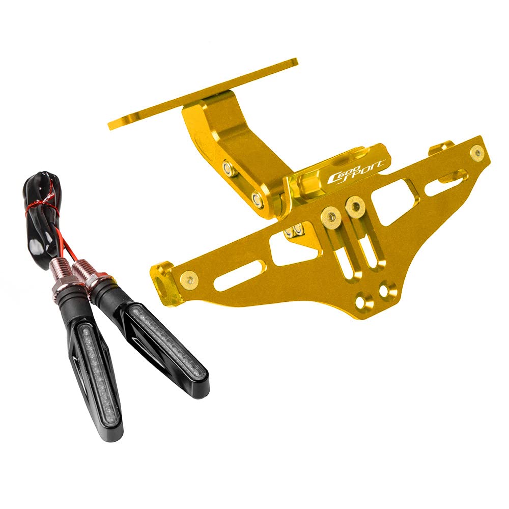 Support de plaque BMW C600 Sport support immatriculation arrière or