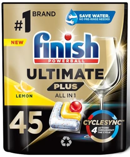 Finish Dishwasher Cleaner| Scent : LEMON | Size: Pack fo 2, 250ml each |Deep Cleans Dishwasher