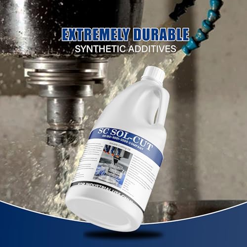 Image of Soluble Cutting Oil | Metal Working Fluid Advanced Metalworking Lubricant for Cutting and Grinding Machine (1L Bottle)