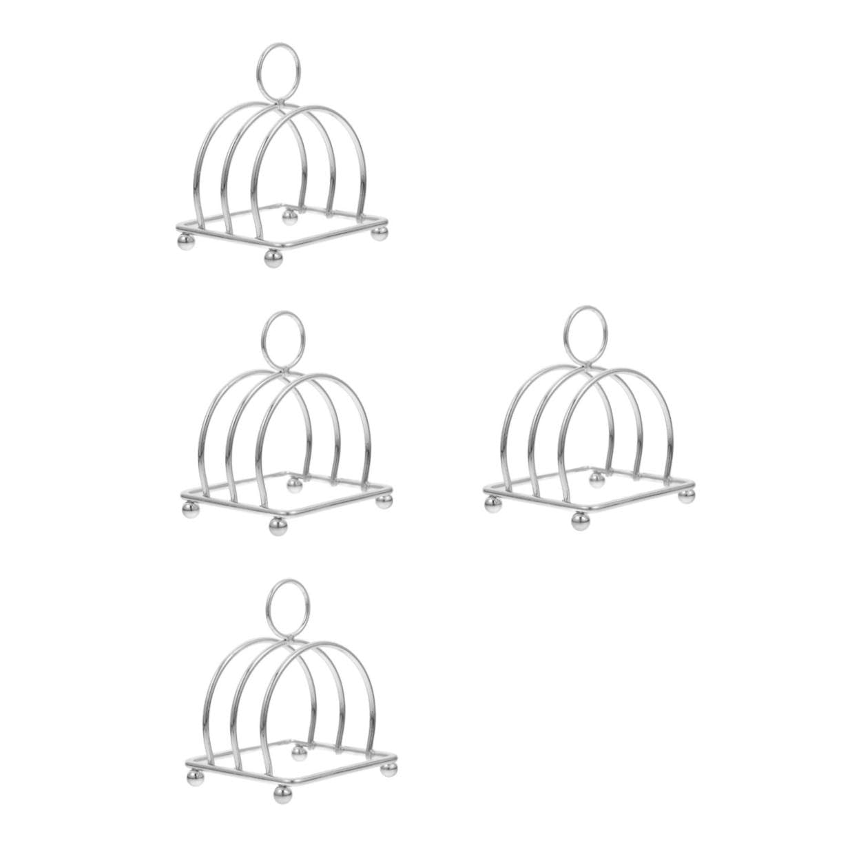 ULTECHNOVO 4pezzi Toast Rack Inossidabile Per Pane Per Toast e Raffreddamento Per Accessorio Versatile Per La Presentazione Pane e Snack