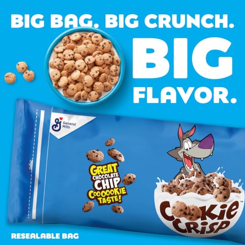 Image of Cookie Crisp Cereal, Chocolate Chip Cookie Taste, Made with Whole Grain, Value Bag, 35 oz