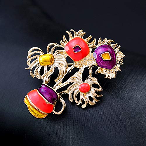 YONGHUI Spilla a forma di girasole con spilla