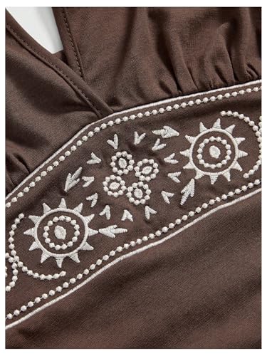 Women's Y2K Western Top Halter Cowboy Cowgirl Hippie Top Boho Ruched Going Out Backless Halter Tank 70s4