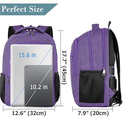 Image of BIKROD Backpack for Girls Women, School Backpack for Teen Boys, Lightweight Casual High School Bookbag, Daily-use Travel Laptop Backpack Fits 15.6 Inch Notebook