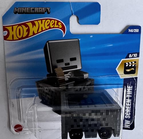 Carro Hot Wheels Minecart Skeleton Diecast 1:64 miniatura 2