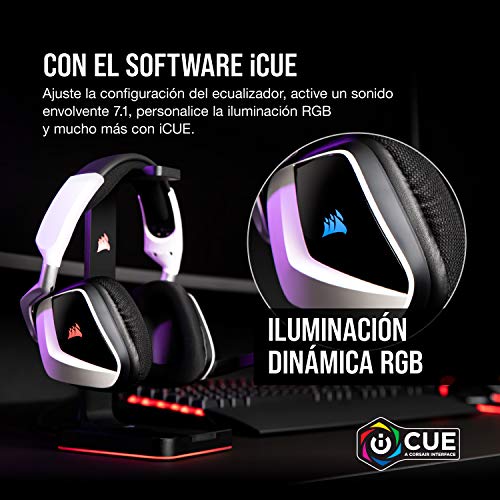 Corsair Void RGB Elite Wireless PC PS5 PS4 Mac Gaming Headset – White - image 7